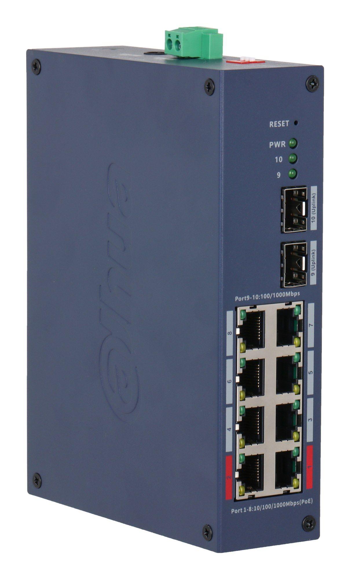 Switch de Rede Gerido DAHUA CHS4210-8GT-110 (Gigabit Ethernet - 1,05 MB - 20 Gbit/s - Azul-escuro), miniatura 3