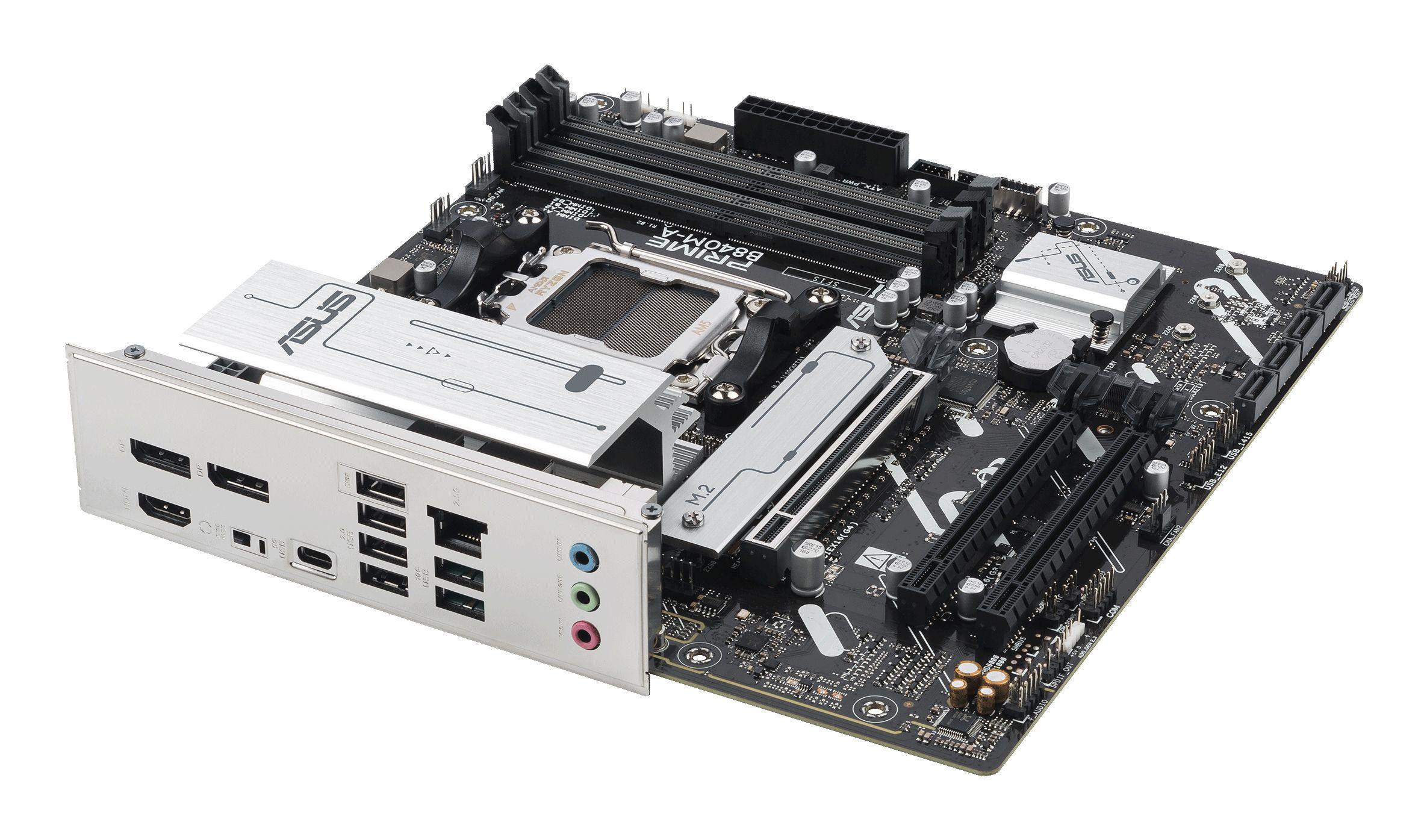 Motherboard ASUS PRIME B840M-A-CSM (AM5 - micro ATX - Duplo canal - Cinzento) — miniatura 8