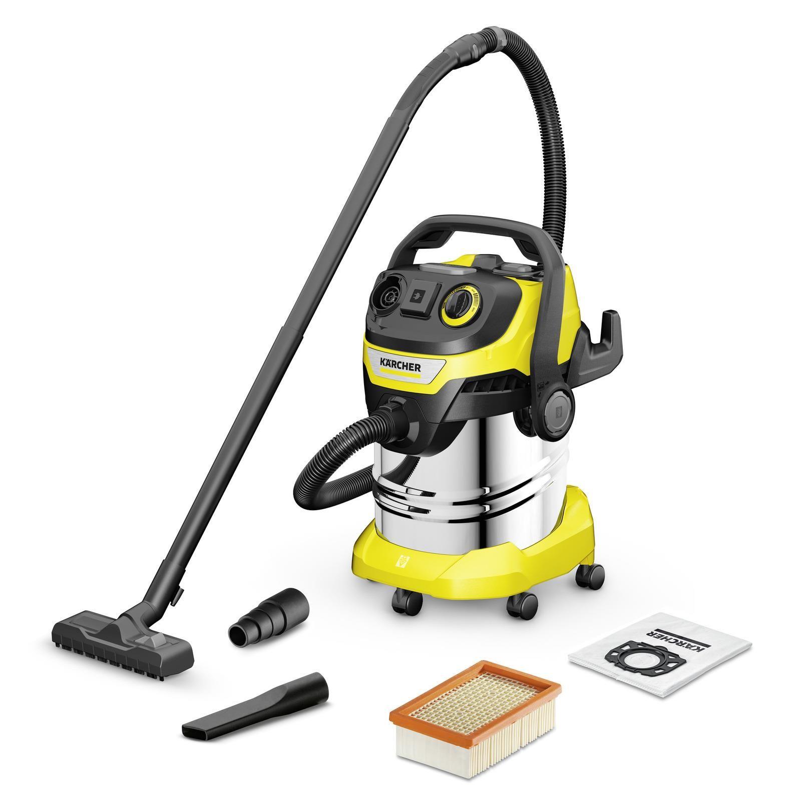 Aspirador Multiusos KARCHER WD 5 P S V-25/5/22 (Depósito 25L - Aço Inoxidável)