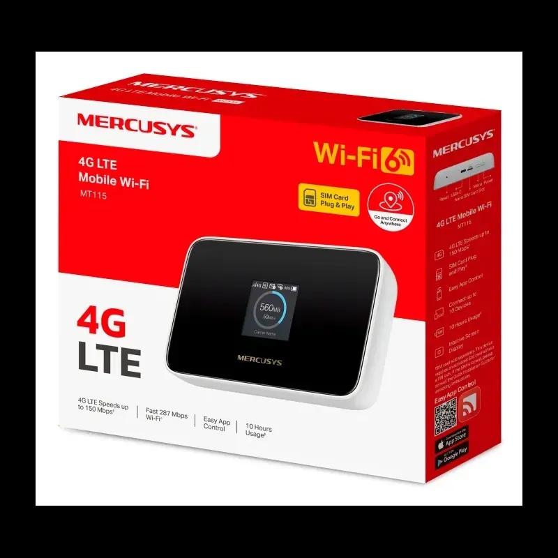 Router portátil MERCUSYS MT115 (287 Mbps - 2,4 GHz - USB Type-C - Preto) — miniatura 2