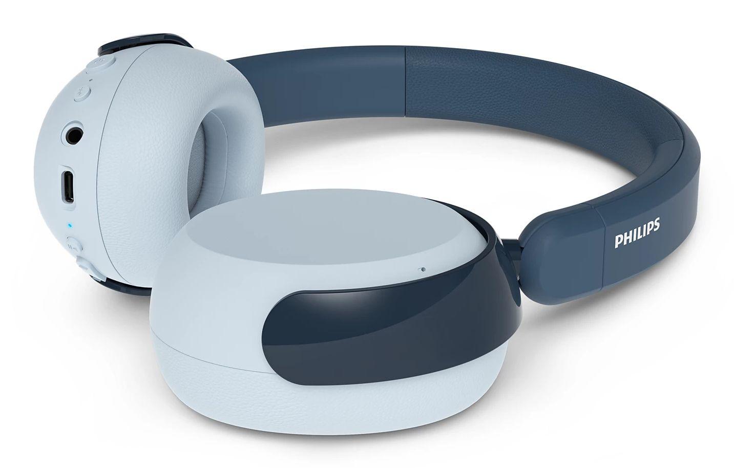 Auscultadores PHILIPS TAK5500RT/00 (Binaural - Com fios e sem fios - Circum-aural - Azul e Verde), miniatura 2