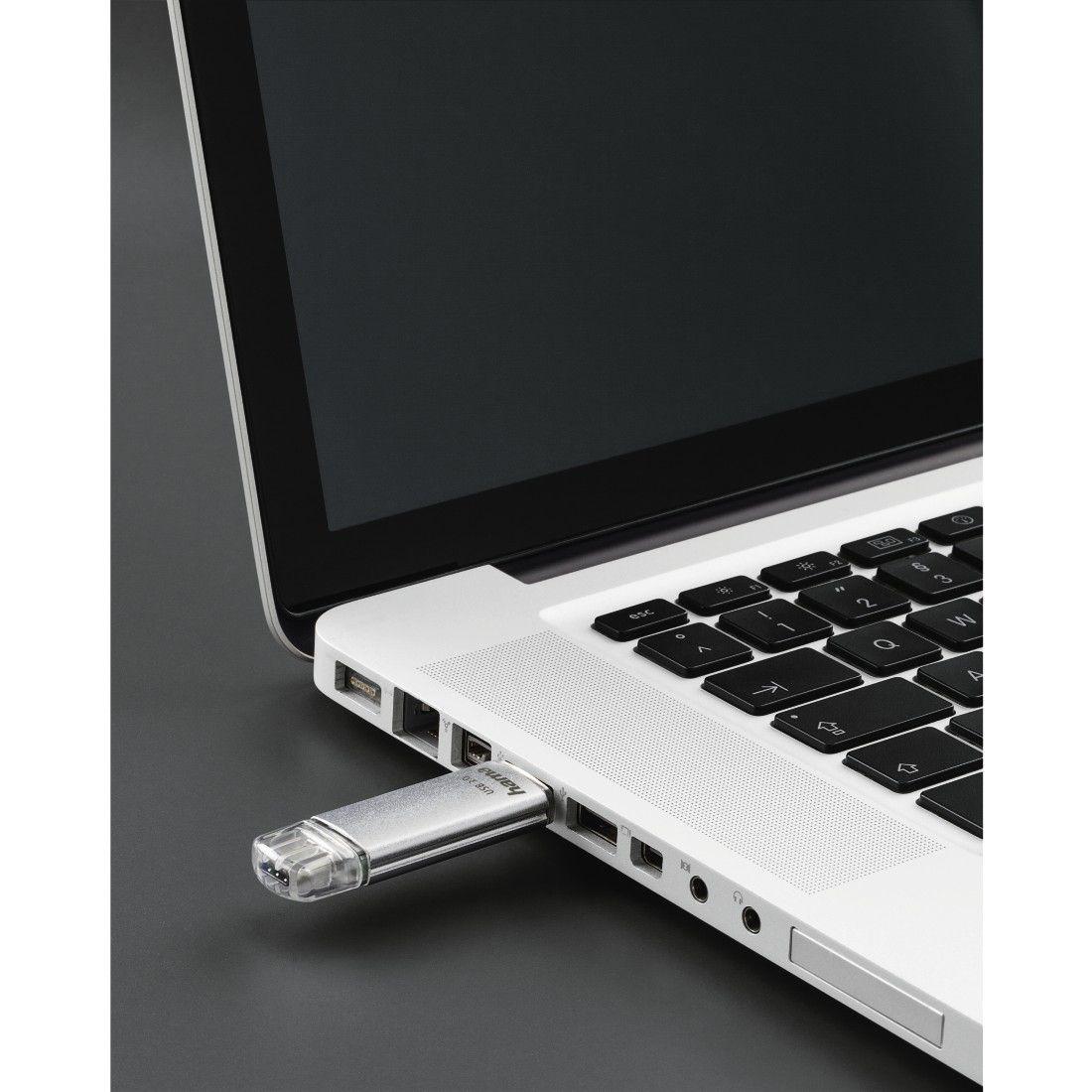 Pen USB HAMA C-Laeta (16 GB - USB Type-A / USB Type-C - 3.2 Gen 1 - Prateado), miniatura 5