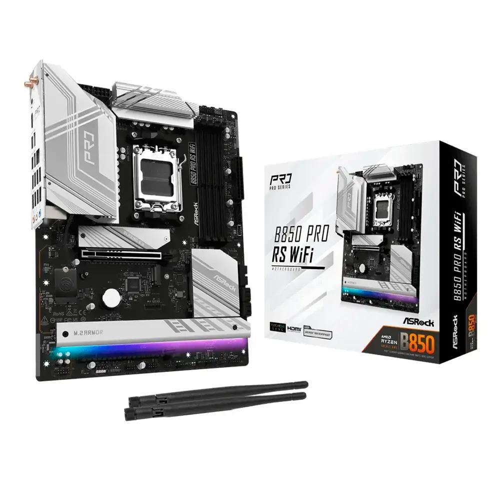 Motherboard ASROCK B850 Pro RS WiFi (AM5 - ATX - Duplo canal - Prateado), miniatura 2
