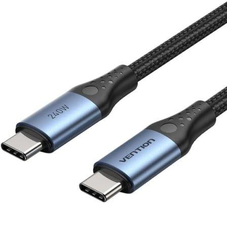 Cabo USB-C VENTION TREBH (2 m - USB C - Azul e Preto)