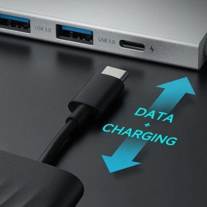 Hub USB-C XIAOMI 5-em-1 Type-C (Transparente) — miniatura 3