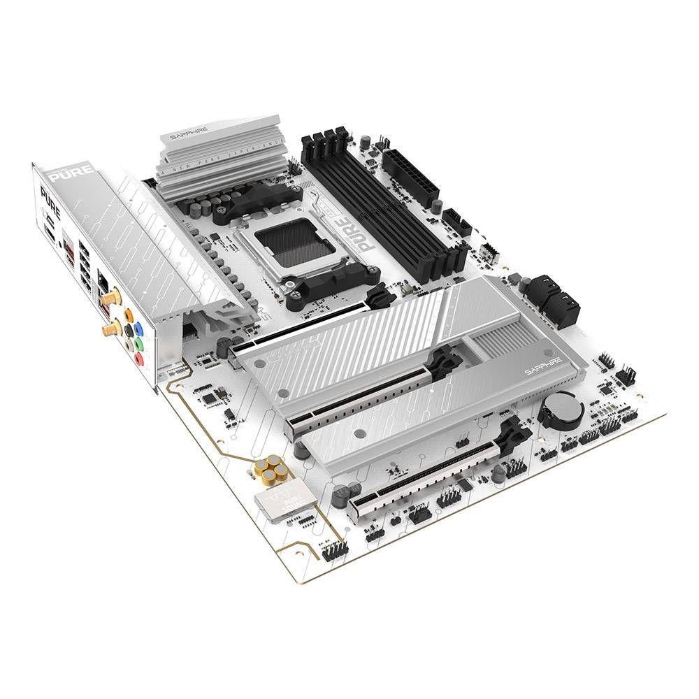 Motherboard SAPPHIRE PURE B850A WIFI7 (AM5 - ATX - Duplo canal - Branco), miniatura 4
