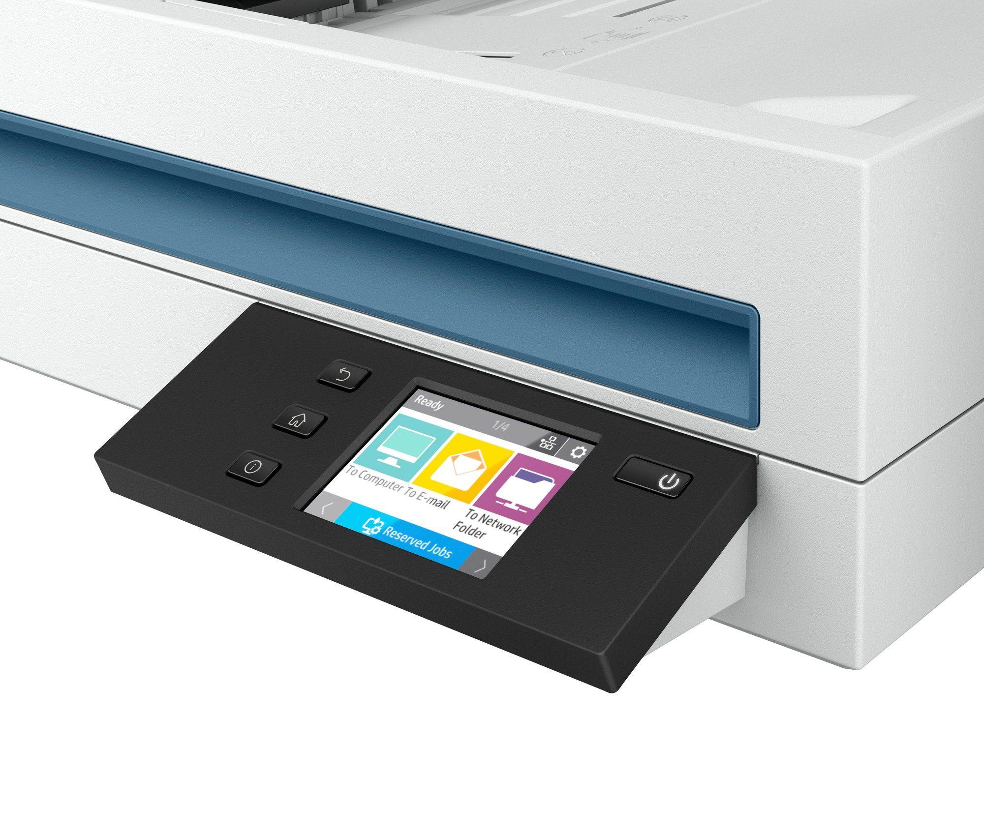 Scanner Documental HP ScanJet Pro N4600 fnw1 (USB, Wi-Fi e Ethernet - Branco), miniatura 3