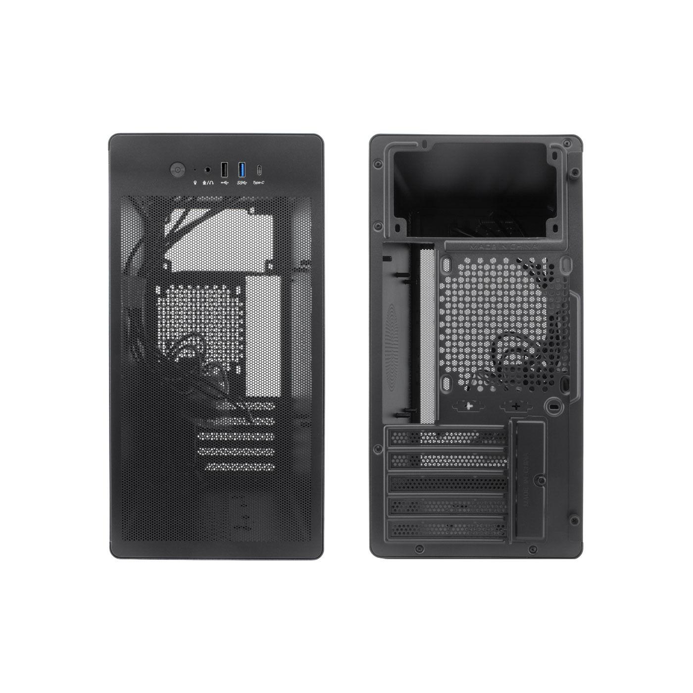 Caixa PC COOLBOX M100 (Midi Tower - 160 mm - 300 mm - Preto), miniatura 4
