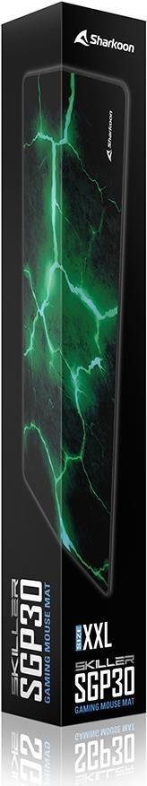 Rato SHARKOON SKILLER SGP30 XXL Stone (Preto/Verde)