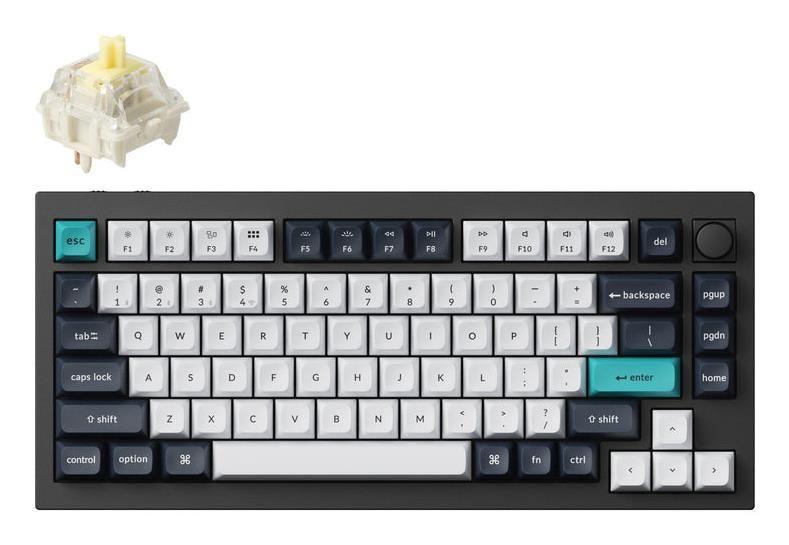 Teclado KEYCHRON Q1 Max (Sem fios - RGB - Preto)
