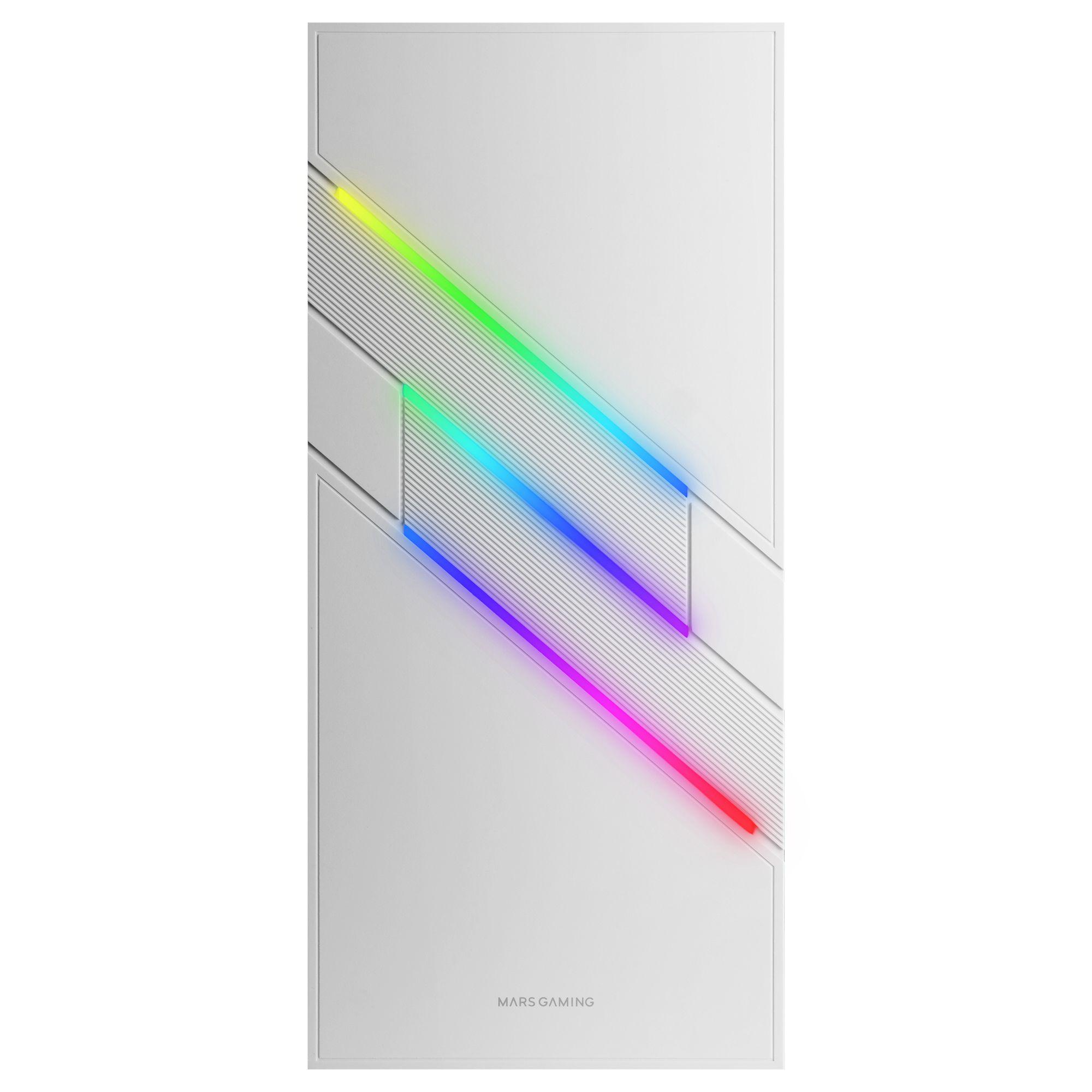 Caixa de Computador MARS GAMING MC-U3 XL ARGB (ATX, Micro ATX, Mini-ITX - 2,5" - 15,8 cm - Branco) — miniatura 2