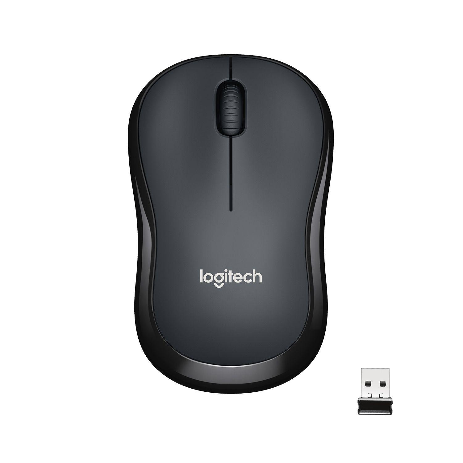 Rato LOGITECH M220 Silent (Ambidestro - 1000 DPI - Ótico - Carvão)