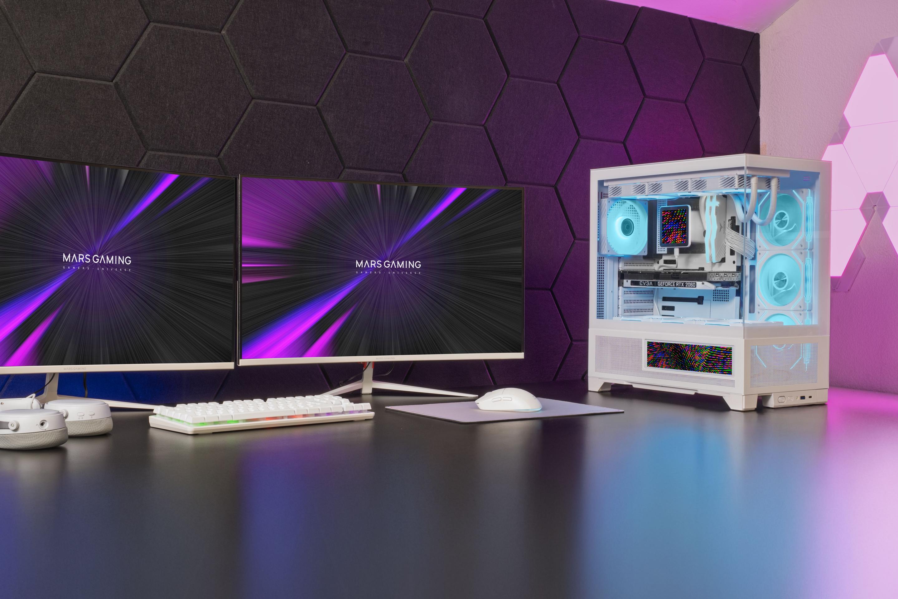 Caixa PC MARS GAMING MC-LCDX (ATX - Ecrã IPS 9,16" - Branco) — miniatura 11