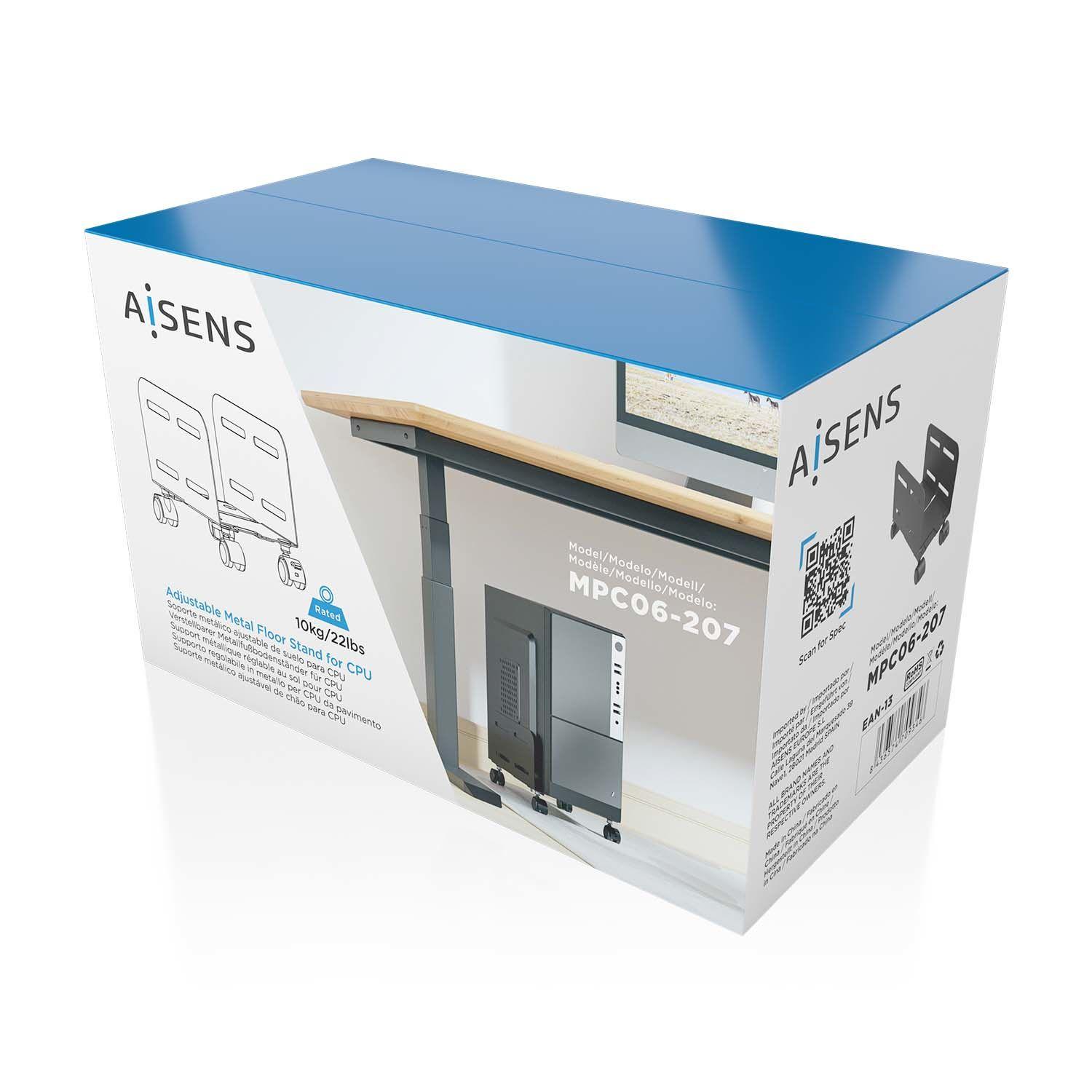Suporte de Chão para CPU AISENS MPC06-207 (Preto) — miniatura 6