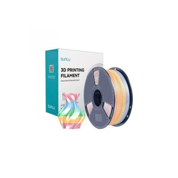 Filamento para Impressora 3D SUNLU PLA+ Silk R 04 (Arco-íris)