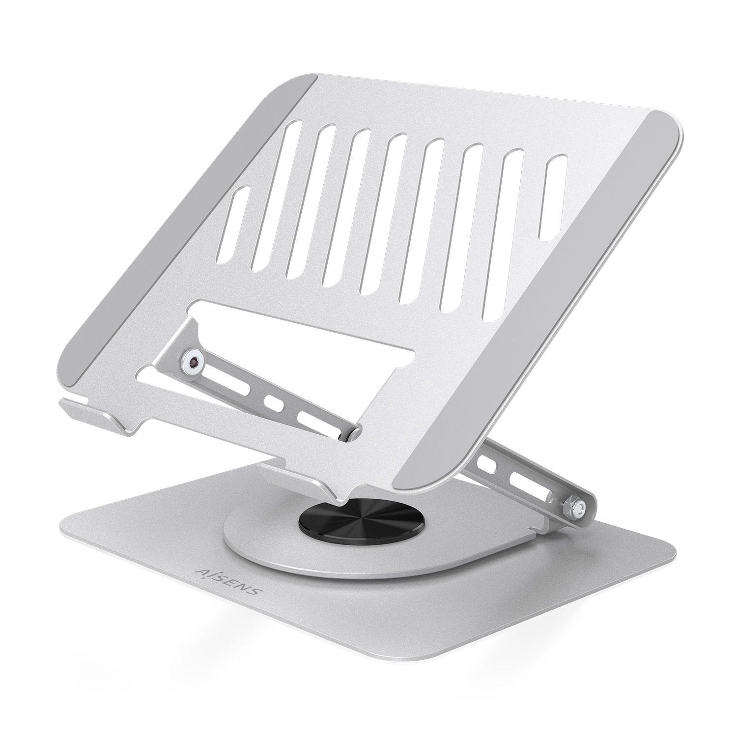 Suporte de Secretária para Portátil e Tablet AISENS LP5SXL-489 (43,2 cm - Prateado)