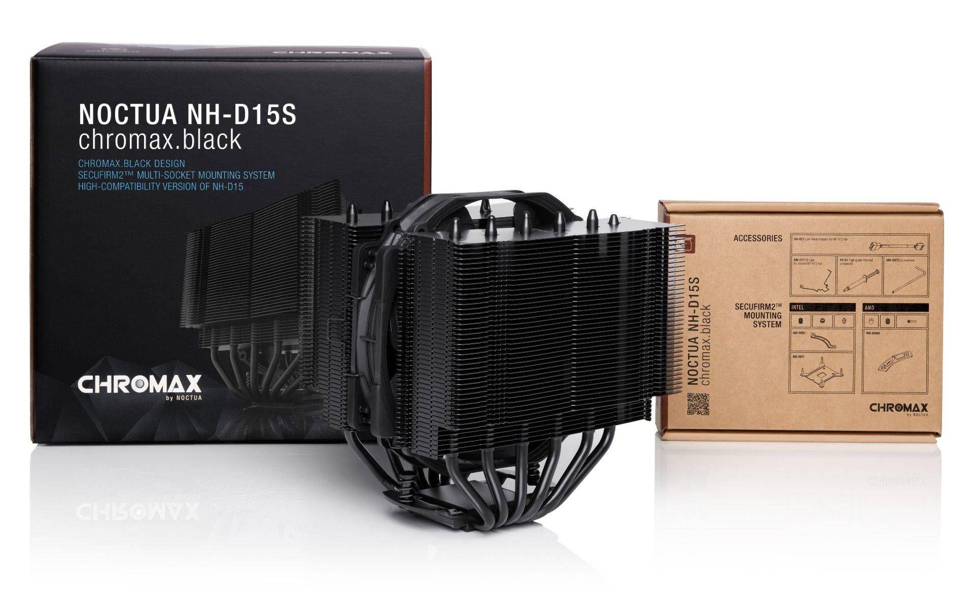 Cooler CPU NOCTUA NH-D15S chromax.black (Alumínio, Tanoeiro - 1,56 W - Preto) — miniatura 6