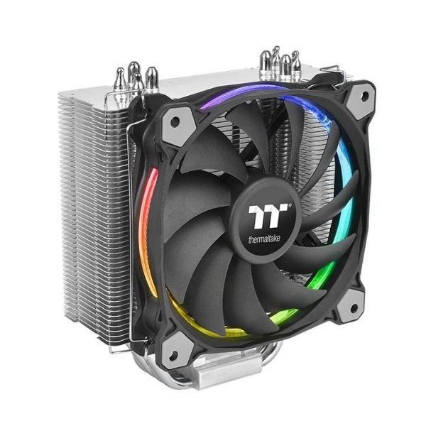 Cooler de Ar CPU THERMALTAKE Riing Silent 12 RGB Sync Edition (Alumínio - 1,32 W - Preto Metálico) — miniatura 2