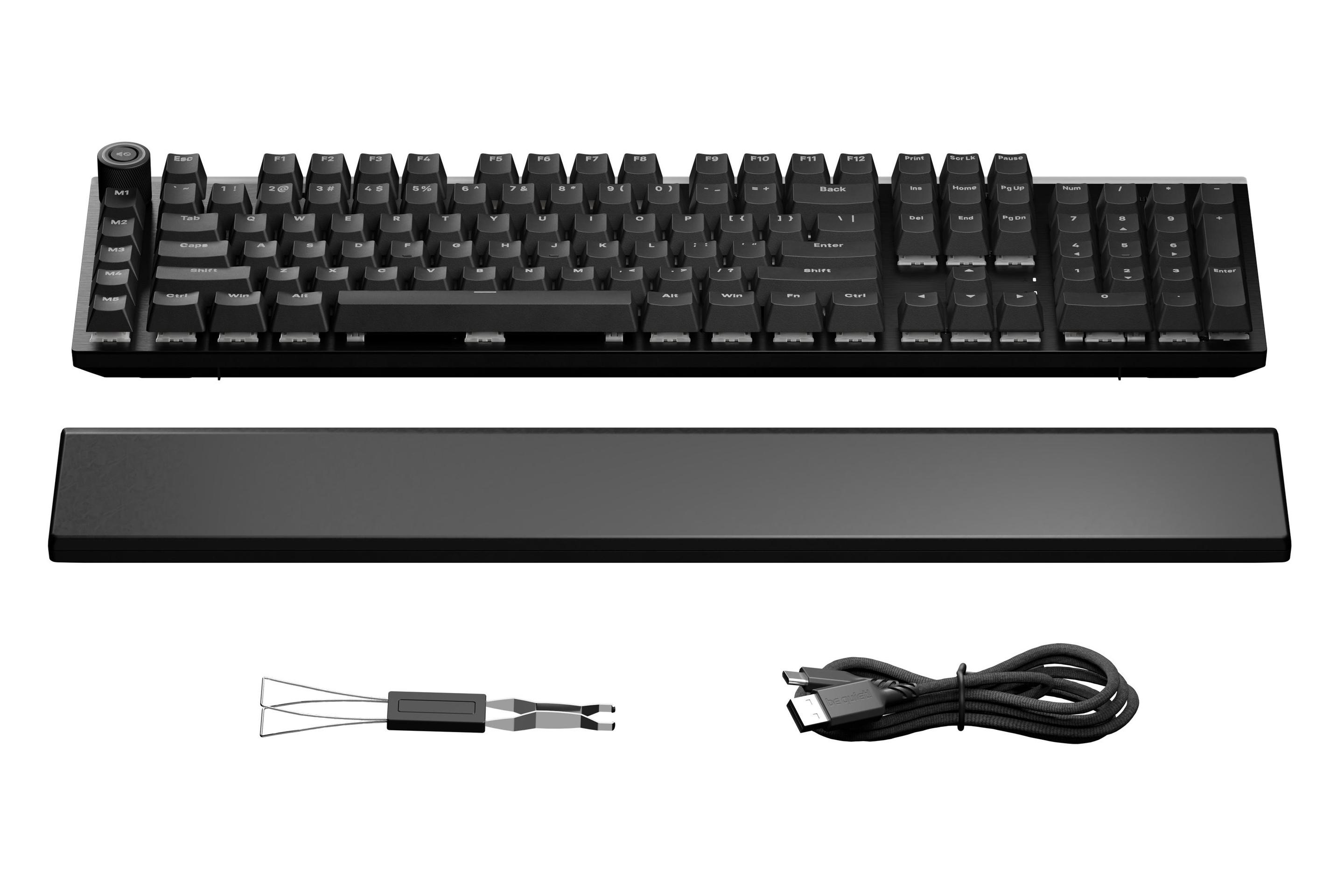Teclado Gaming BE QUIET! Light Mount Silent Linear (Alemão - be quiet! Silent Linear - Tamanho completo - Preto) — miniatura 8
