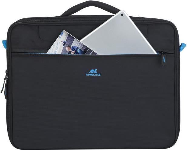 Mala para Portátil RIVACASE Regent II 8037 (Poliéster - 39,6 cm - Altura 29 cm - Preto)