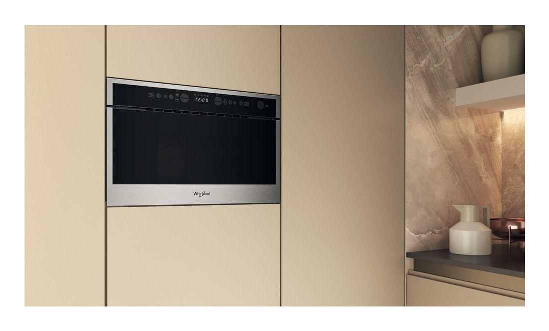 Micro-ondas de Encastre Combinado WHIRLPOOL WMN464BX (750 W - 700 W - 22 L - Preto/Inox) — miniatura 5