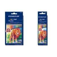 Lápis de Cor Jumbo STAEDTLER Noris Club 128 NC10 (10 Cores)