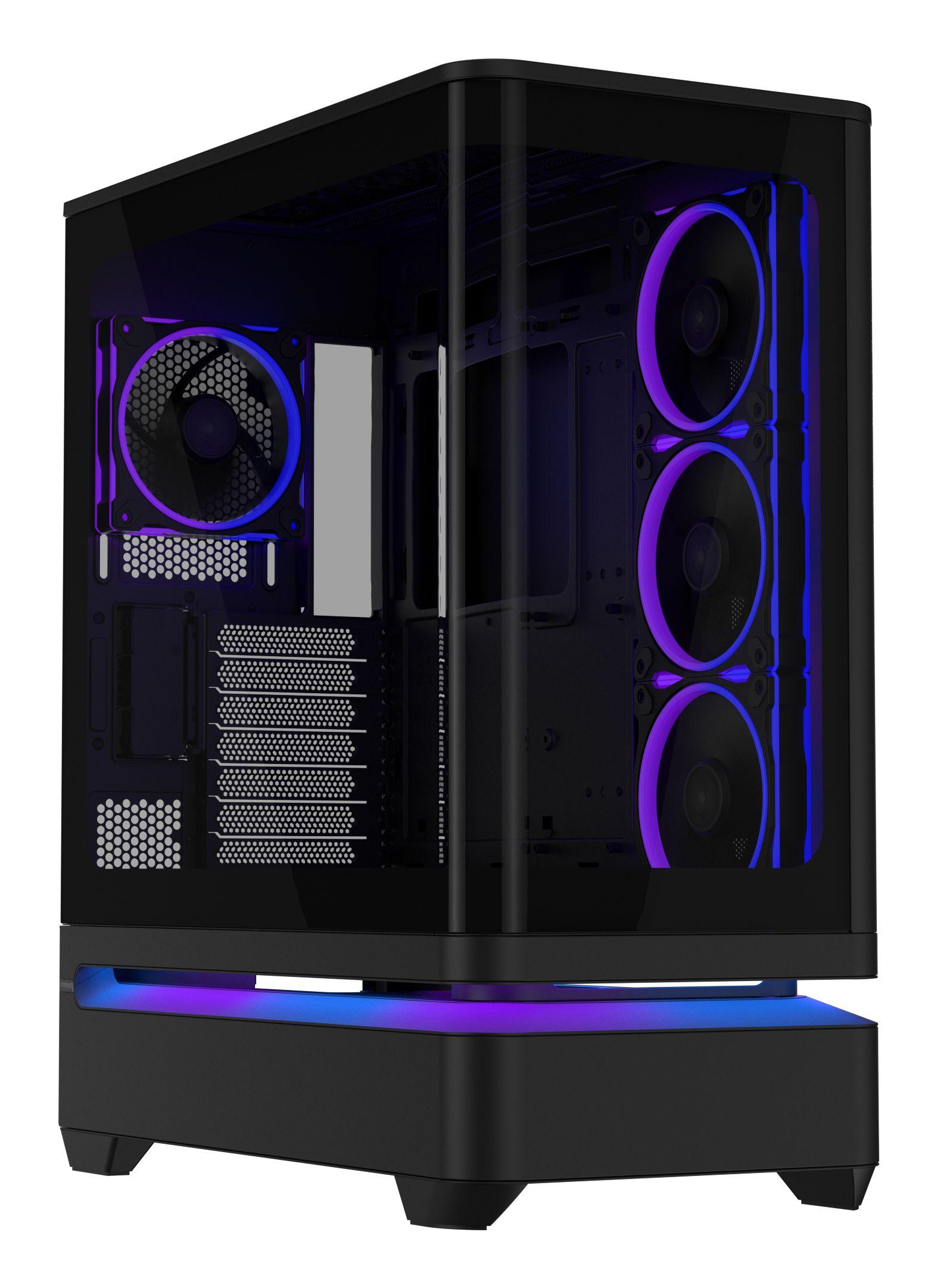 Caixa PC ASUS PRIME AP304 TG ARGB (Mini-ITX, ATX, micro ATX - 17,5 cm - 42 cm - Preto)