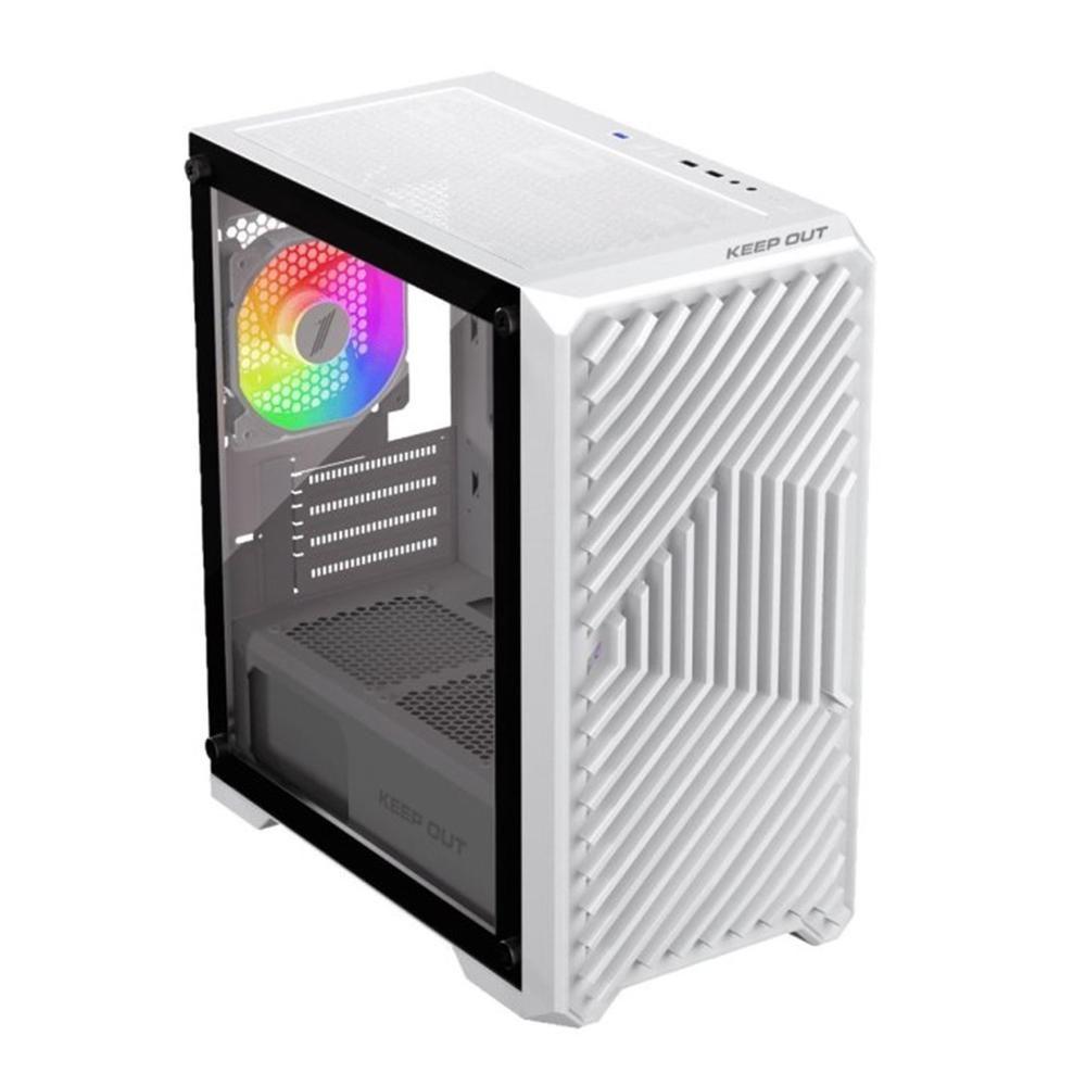 Caixa PC para Jogos KEEP OUT XC-220W Glass (Branco)