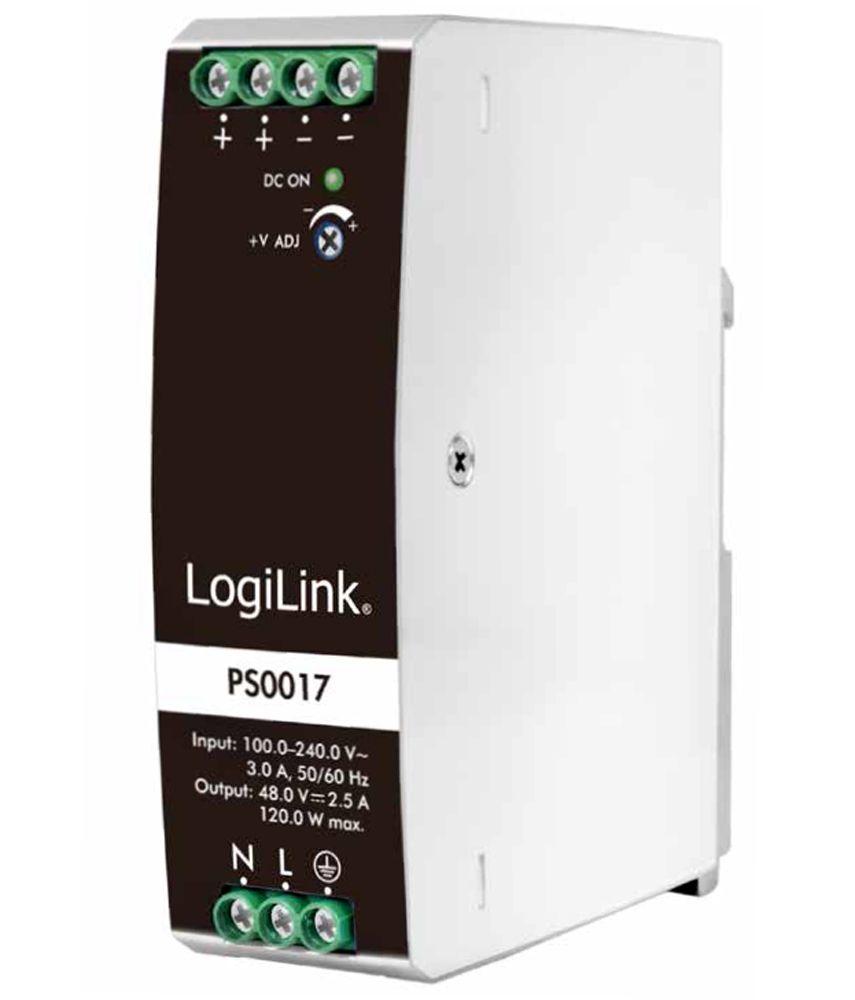 Fonte de Alimentação para Calha DIN LOGILINK PS0017 (120 W - Preto), miniatura 3