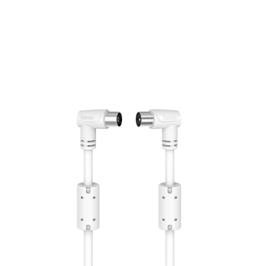 Cabo de Antena Coaxial HAMA 00205056 (Branco)
