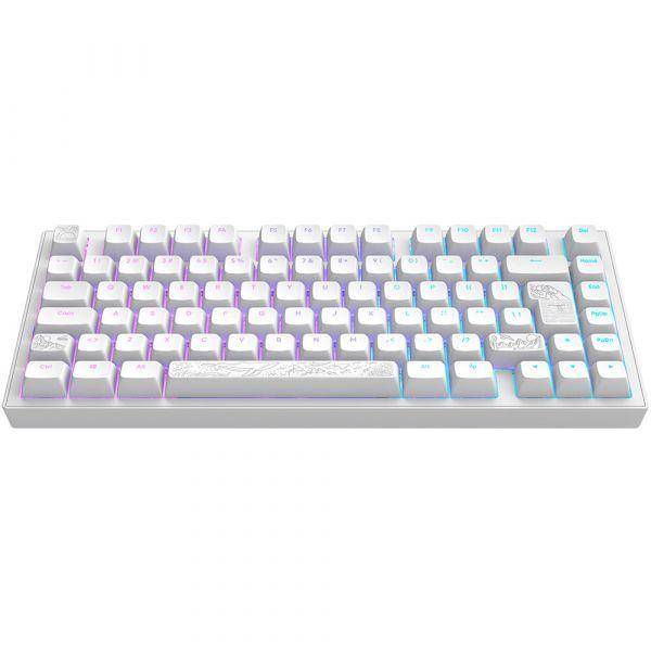 Teclado Gaming DARK PROJECT ALU81 Terra Nostra White (QWERTZ, ISO DE - 75% - USB - Branco) — miniatura 2