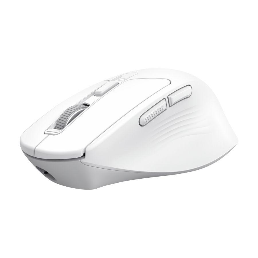 Rato TRUST Niven (Mão direita - 3200 DPI - RF Wireless+Bluetooth - Branco) — miniatura 3
