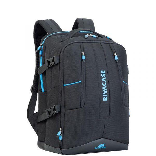 Mochila Gaming RIVACASE 7860 Borneo (17,3" - Resistente à água - Preto/Azul) — miniatura 2
