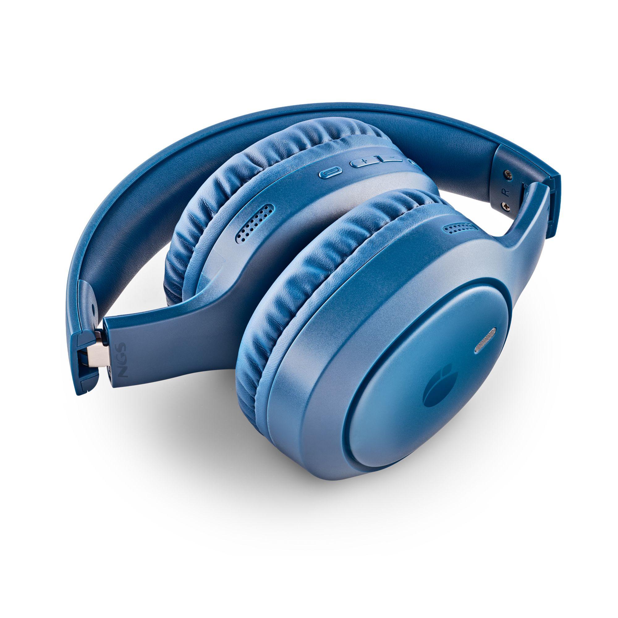 Auscultadores NGS Artica Tempest (Binaural - Com fios e sem fios - Supra-aural - Azul), miniatura 4