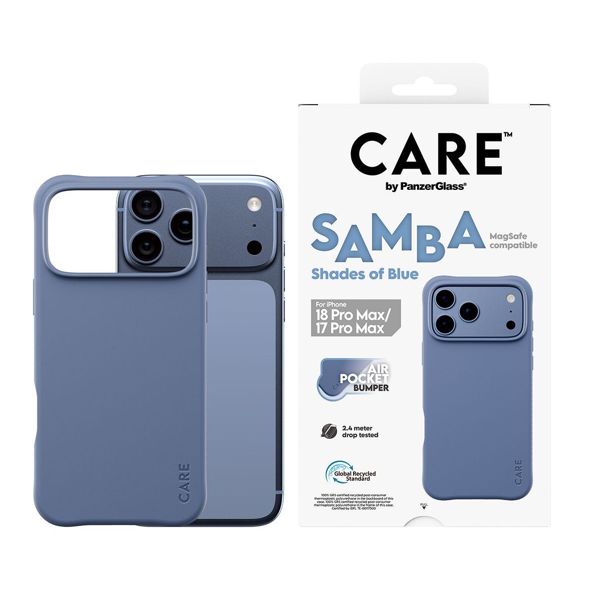 Capa PANZERGLASS CARE Samba Case iP17/18 Pro Max (Azul), miniatura 2