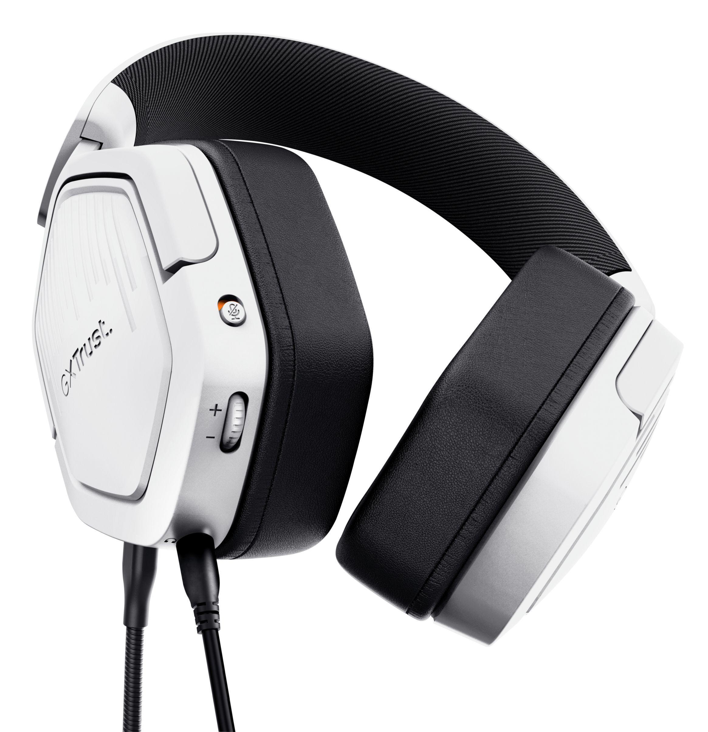 Headset Gaming TRUST GXT 492W Carus (Binaural - Com fios - Circum-aural - Branco), miniatura 3