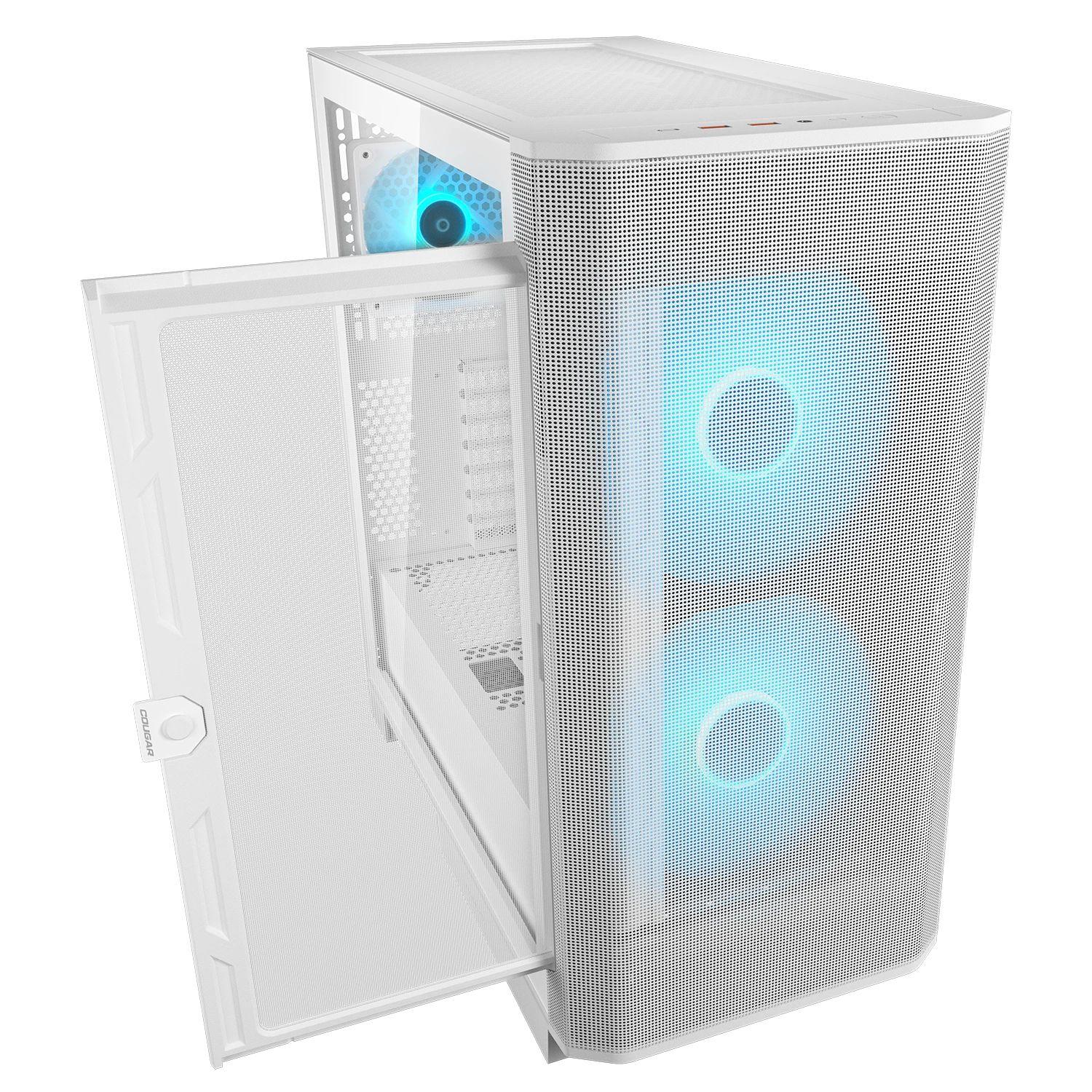 Caixa PC COUGAR Airface FLO RGB CGR-5YA6W-RGB (Midi Tower - 190 mm - 390 mm - Branco) — miniatura 4