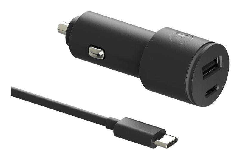 Carregador de Automóvel MOTOROLA SJV102-EU (45 W - Até 27 W - Preto)