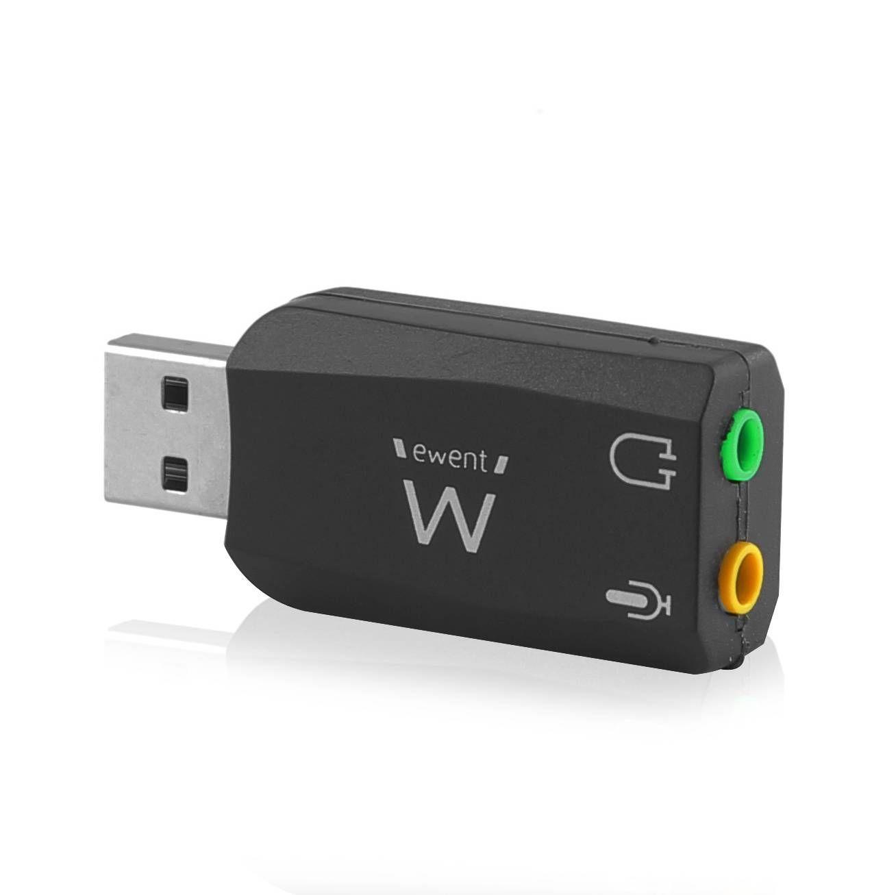 Placa de Som Externa EWENT EW3751 (USB - Windows 7 ou superior - 5.1 Canais) — miniatura 2