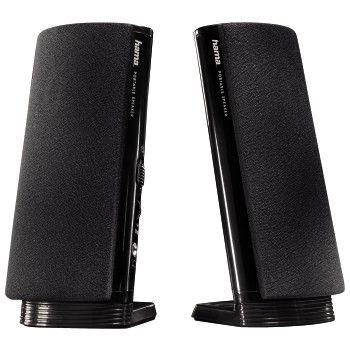 Colunas de PC HAMA E80 (Com fios - 2.0 canais - 3,5 mm - Preto), miniatura 2