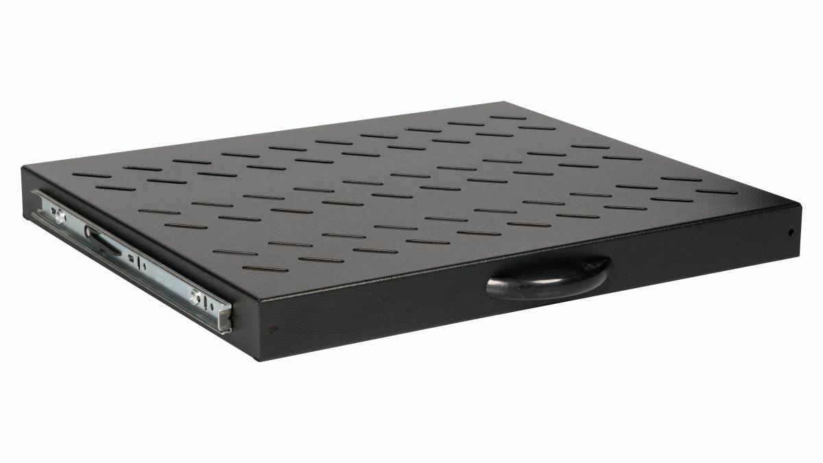 Prateleira Deslizante para Rack EQUIP EZVS-19-1-60-B (19" - 1U - 60 cm - Preto)