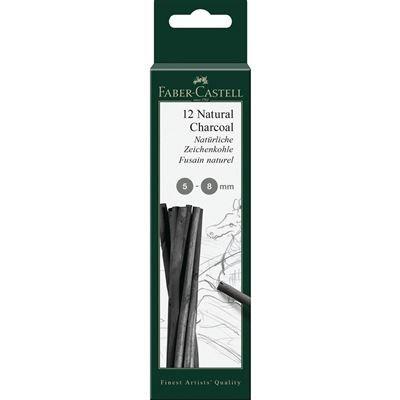 Carvão Natural para Desenho FABER-CASTELL Pitt 129298 (Carvão natural - Preto)