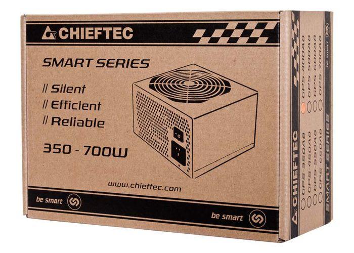 Fonte de Alimentação CHIEFTEC Smart GPS-500A8 (ATX - 500 W - Não modular - Preto), miniatura 6
