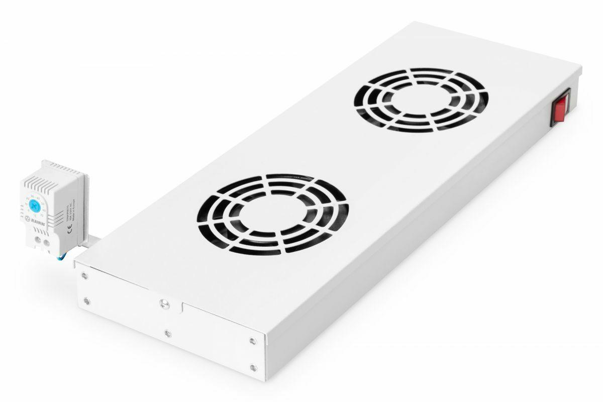 Painel de Ventoinhas para Rack EQUIP EZF-2-G (120 mm - Cinzento-claro)