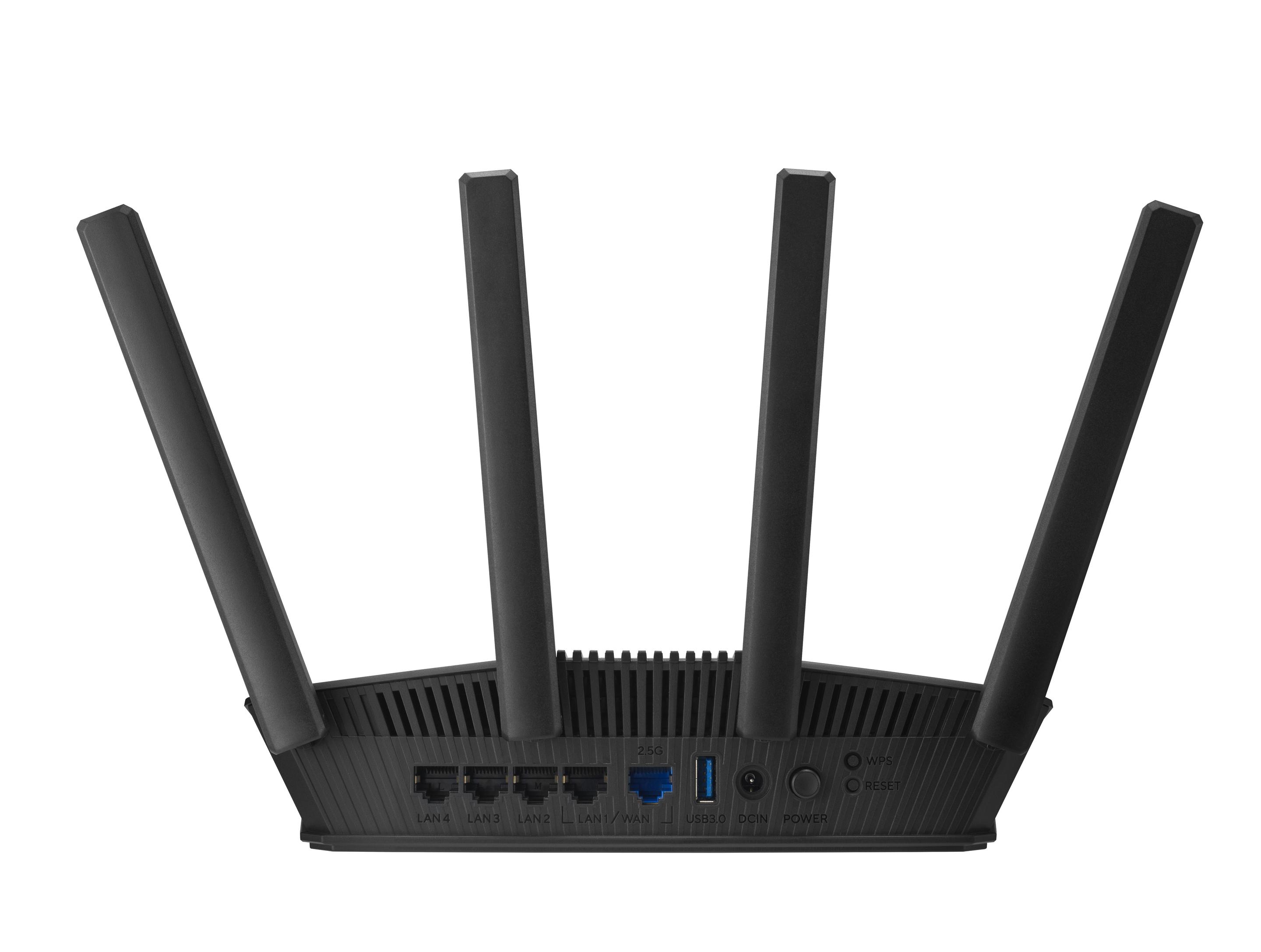 Router ASUS RT-BE58U V2 (Wi-Fi 7 - 3600 Mbit/s - Banda dupla - Preto), miniatura 2