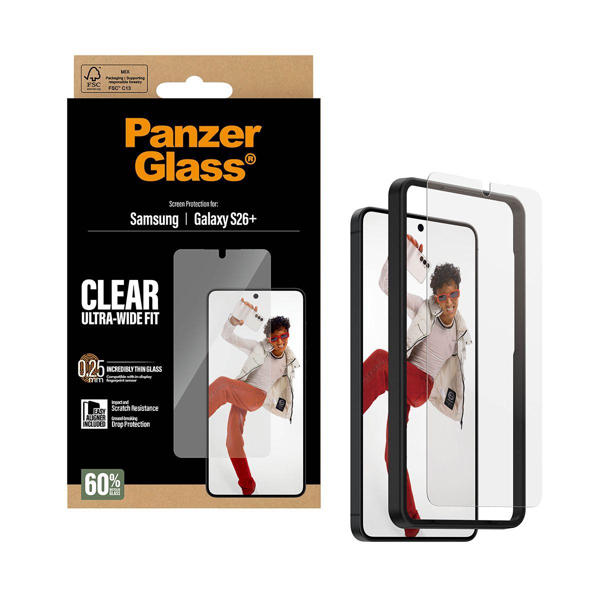Película de Proteção de Ecrã PANZERGLASS Galaxy S26+ EasyAligner (Samsung Galaxy S26+ - Samsung - Transparente) — miniatura 5