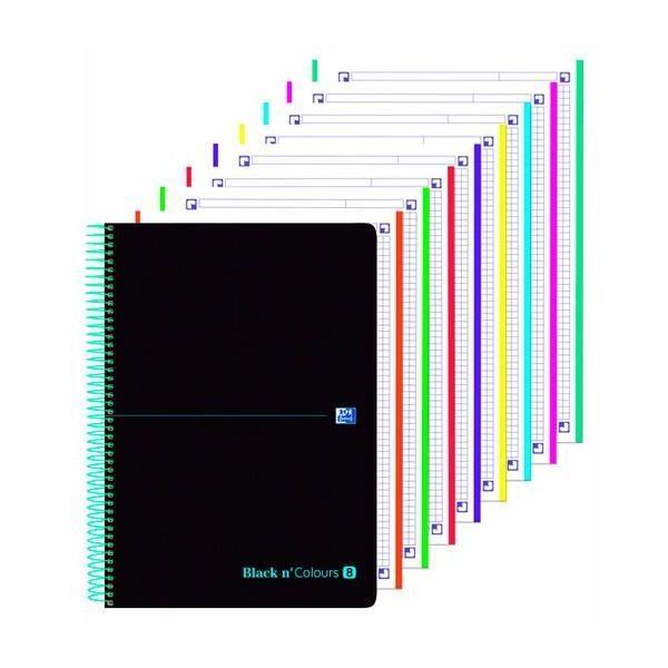 Caderno Espiral OXFORD Europeanbook 8 Live & Go (Plástico opaco - Preto), miniatura 2