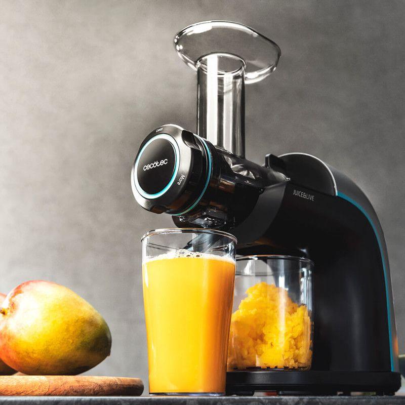 Liquidificadora de Prensa Fria CECOTEC Juice&Live 2000 EasyClean (Altura 26 cm - Preto e Inox), miniatura 3