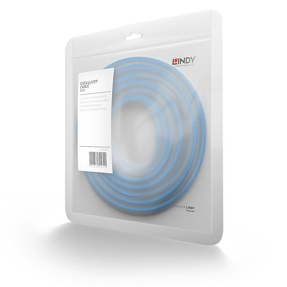Cabo de Rede LINDY 48018 (2 m - Cat6 - RJ-45 - Azul) — miniatura 2