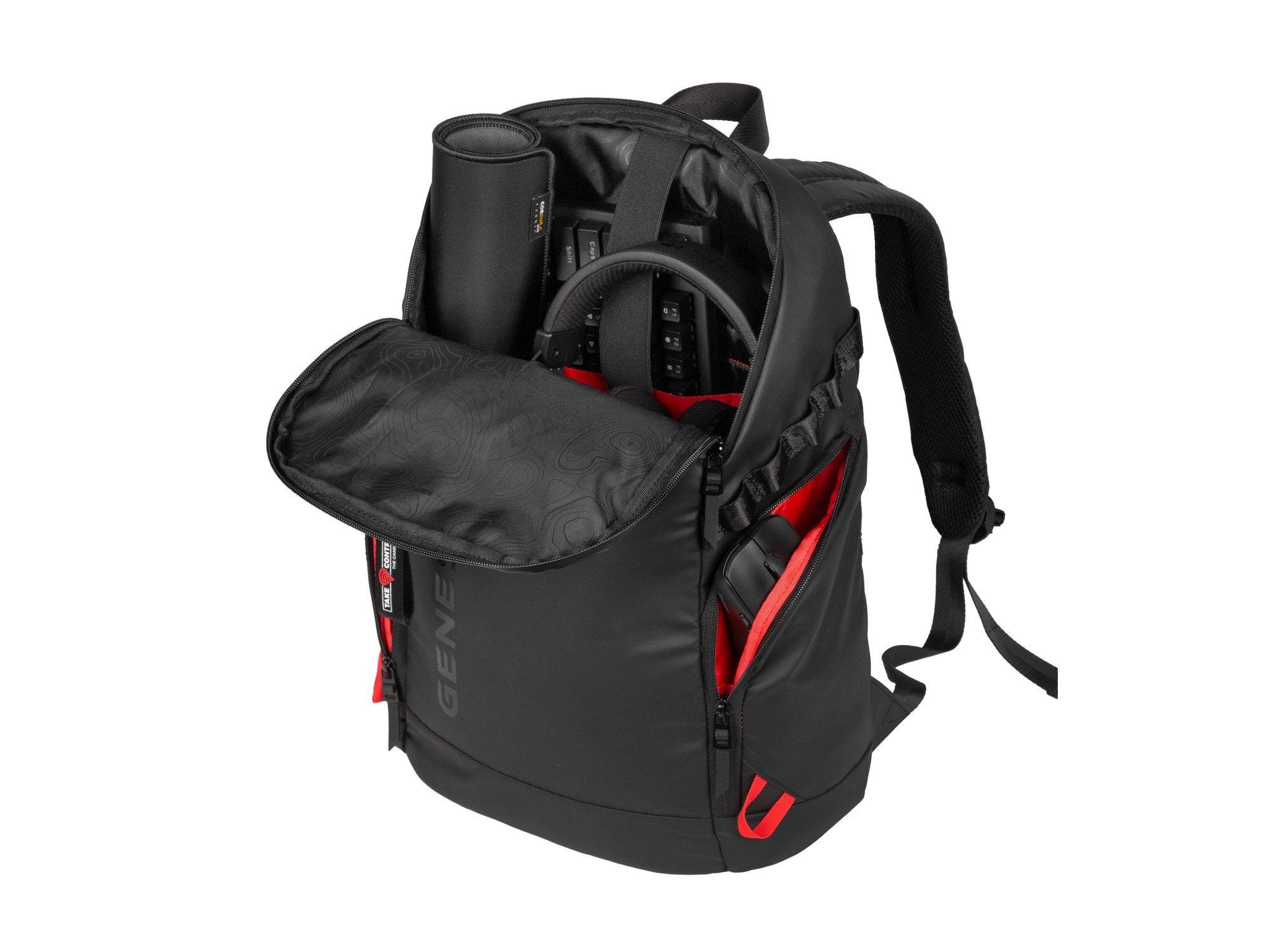 Mochila para Computador Portátil GENESIS Pallad 420 (15,6" - 18 L - Preto), miniatura 8
